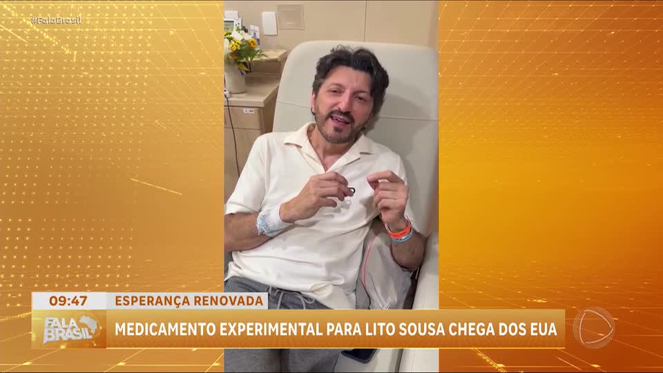 Medicamento para Lito Souza chega ao Brasil em operação emergencial