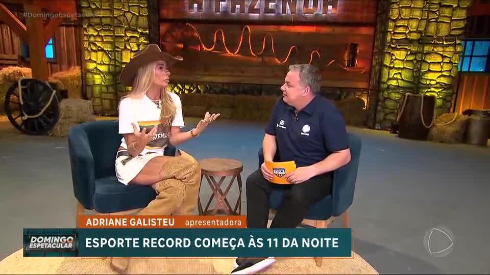 Flamengo e Palmeiras lideram Brasileirão e estreia de A Fazenda é destaque no Esporte Record