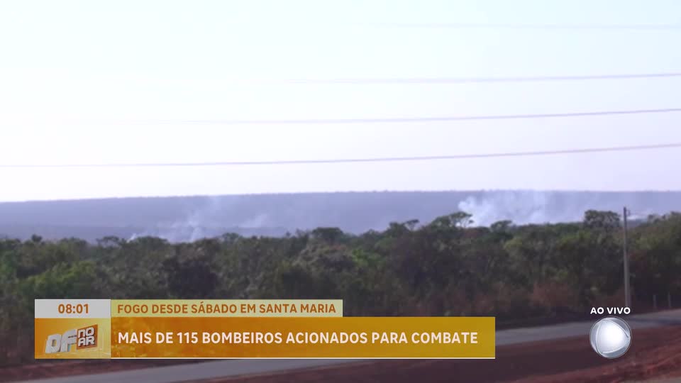 Semana começa com altas temperaturas, baixa umidade e risco de incêndios no DF