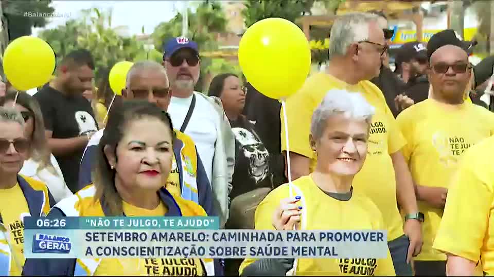 Jandira (SP) realiza caminhada do Setembro Amarelo para promover saúde mental e valorização da vida