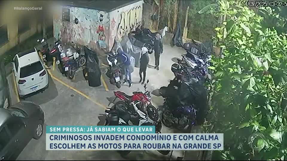 Criminosos invadem condomínio e roubam duas motos em Santo André, no ABC Paulista