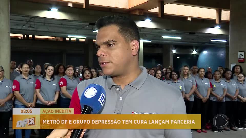 Parceria entre Metrô-DF e grupo Depressão Tem Cura oferece suporte psicológico a usuários