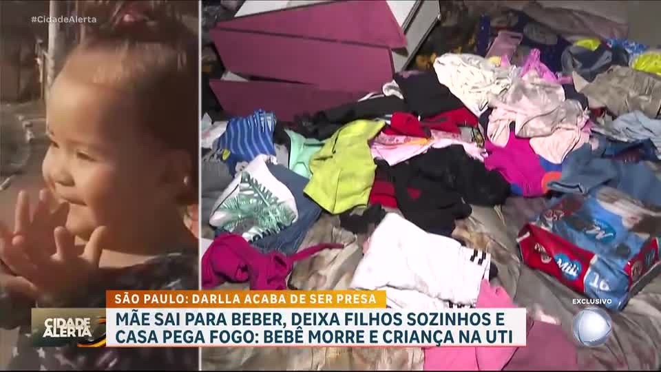 Bebê morre, e criança fica internada após mãe deixá-los sozinhos em casa para sair para beber