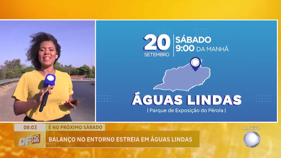 Novidade da RECORD: Balanço no Entorno estreia em Águas Lindas de Goiás