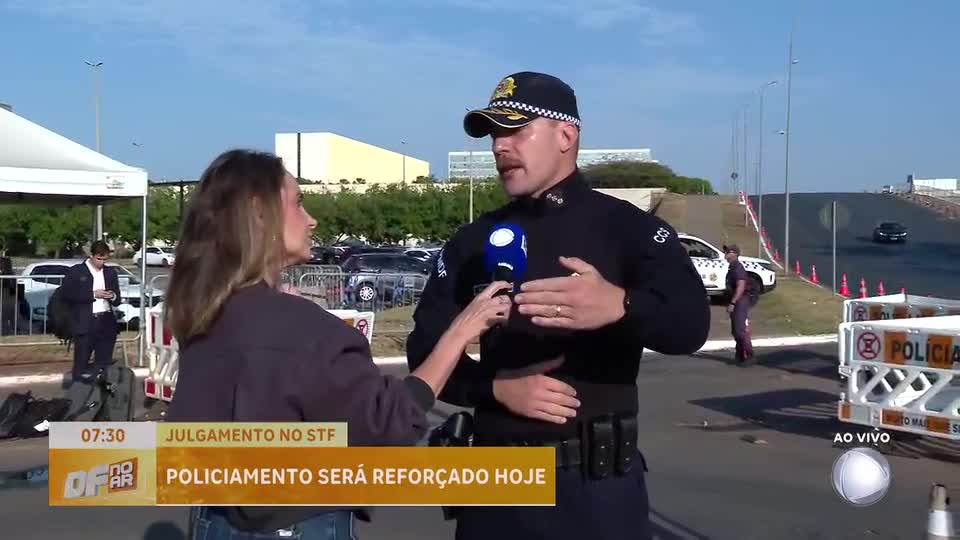 Policiamento é reforçado em Brasília para Sessão no STF