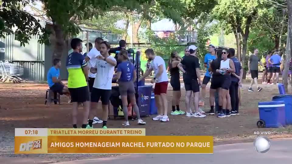 Amigos homenageiam atleta que morreu após passar mal durante treino no DF