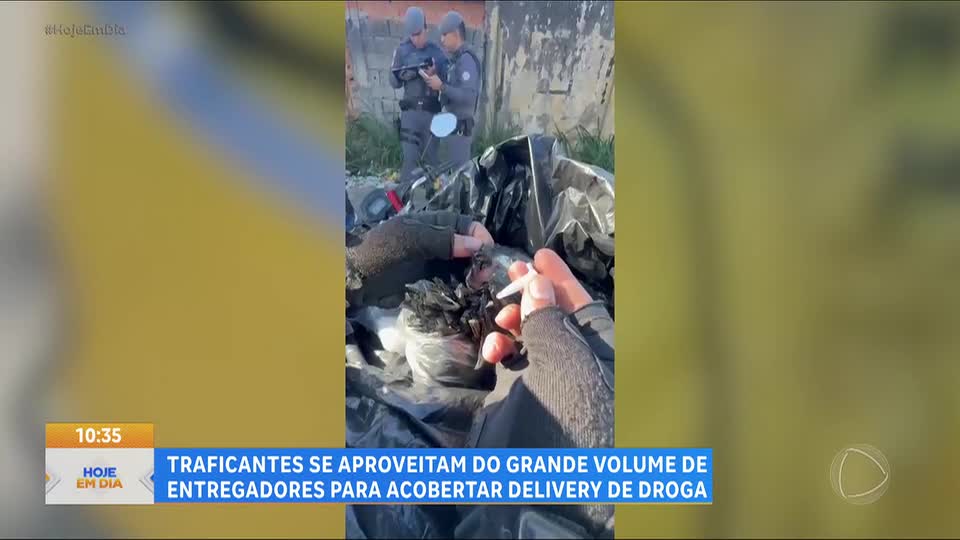 Tráfico se infiltra entre os entregadores para fortalecer o 'delivery de drogas'