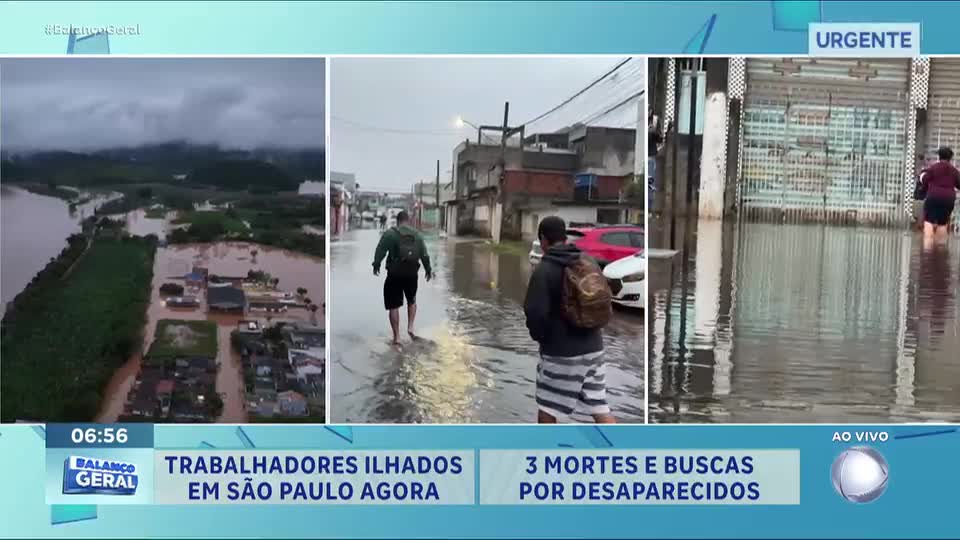 Enchentes deixam moradores ilhados no Jardim Pantanal, zona leste de São Paulo