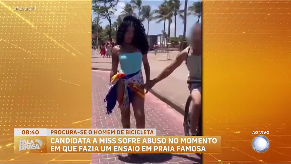 Modelo é vítima de importunação sexual em praia de Boa Viagem