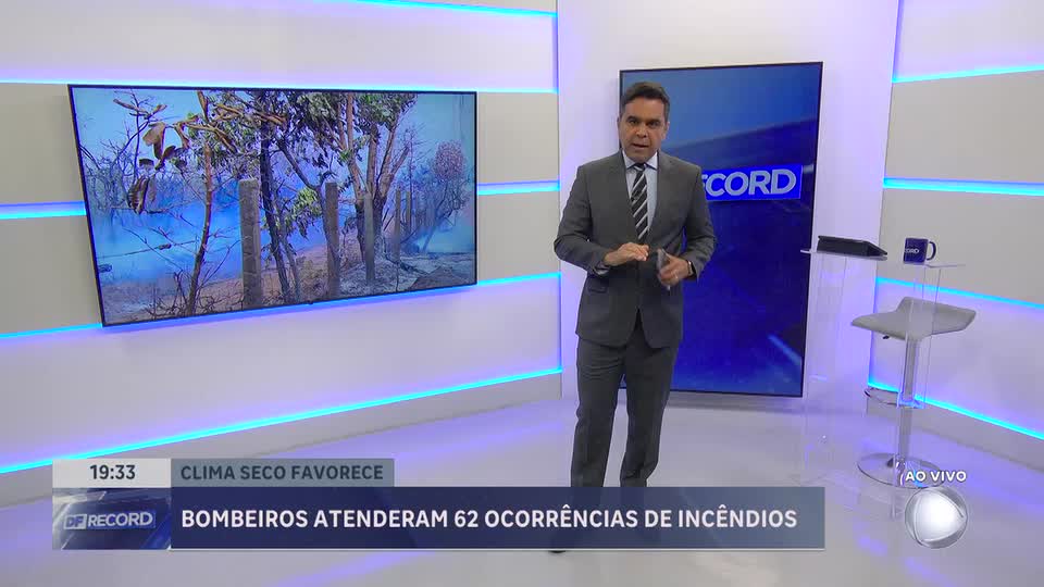 DF registra 62 ocorrências de incêndio e 1.826 hectares queimados no fim de semana