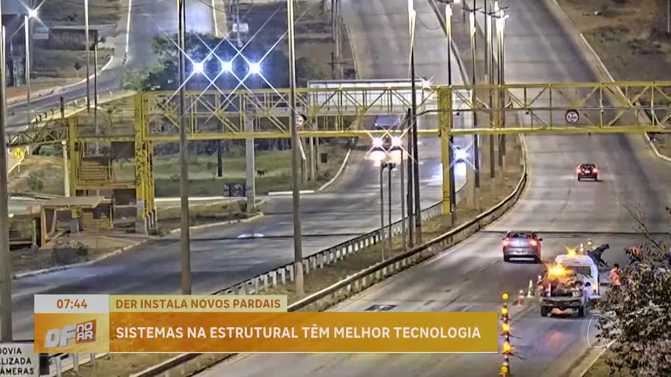 Novos radares são instalados na Via Estrutural para controle de velocidade