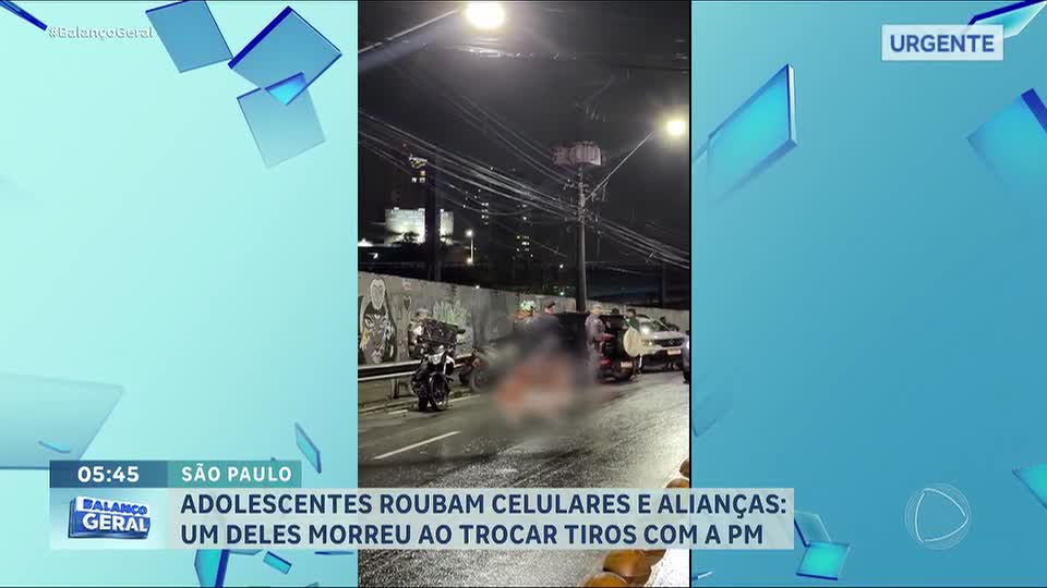 Adolescentes roubam celulares e trocam tiros com a polícia em Mauá, na Grande São Paulo