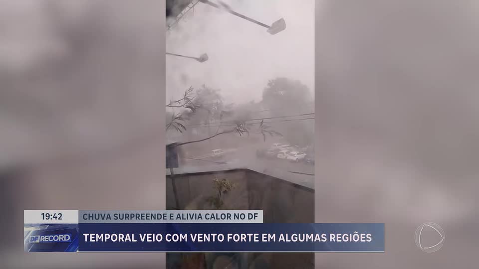 Temporal chega ao DF após onda de calor intenso