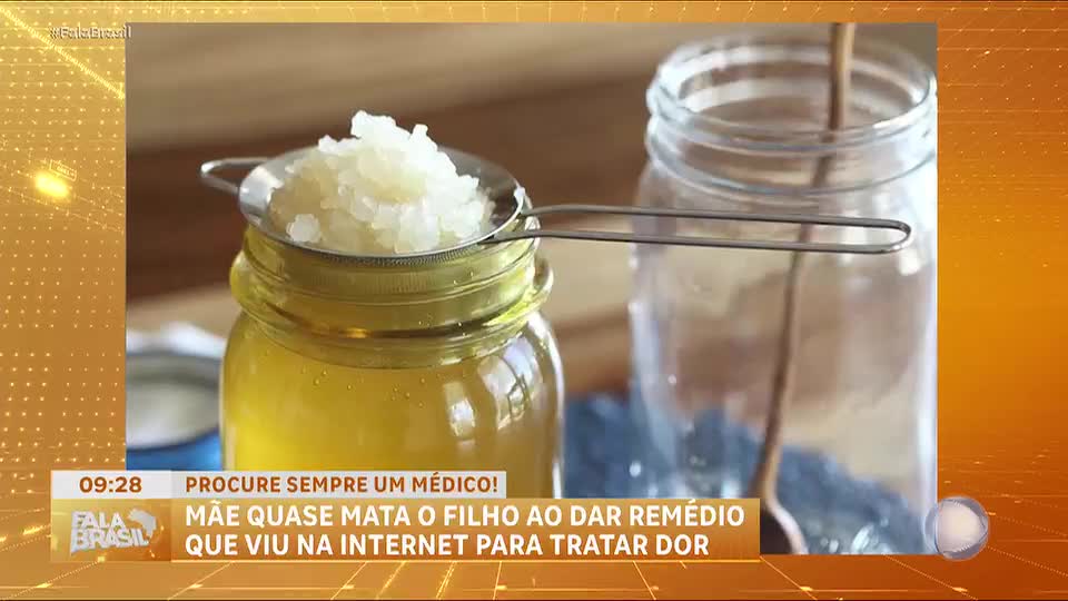 Mãe quase mata o filho ao usar remédio caseiro da internet