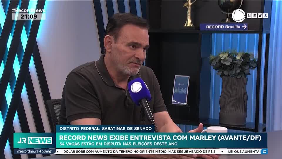 Assista à entrevista com Marley (Avante), candidato ao Senado pelo DF