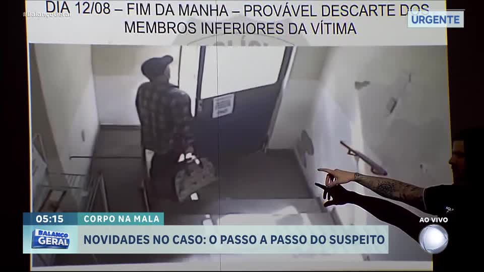 Imagens mostram ação de homem que matou namorada e abandonou partes do corpo em Porto Alegre