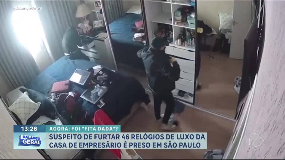 Suspeito de furtar relógios de luxo da casa de empresário é preso na zona sul de São Paulo