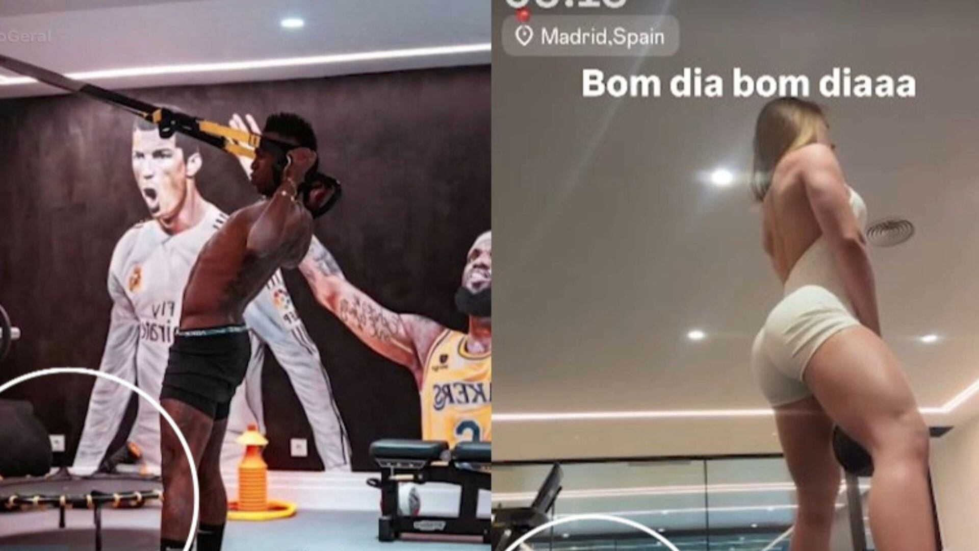 Na casa de Vini Jr? Virginia Fonseca mostra treino em academia que parece ser do jogador