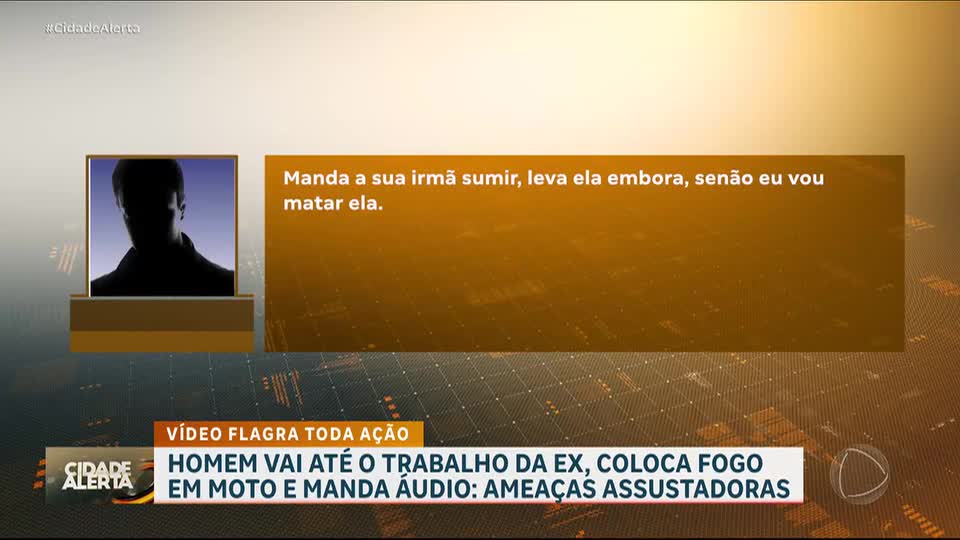 Homem incendeia moto e manda mensagens fazendo ameaças de morte a ex-namorada