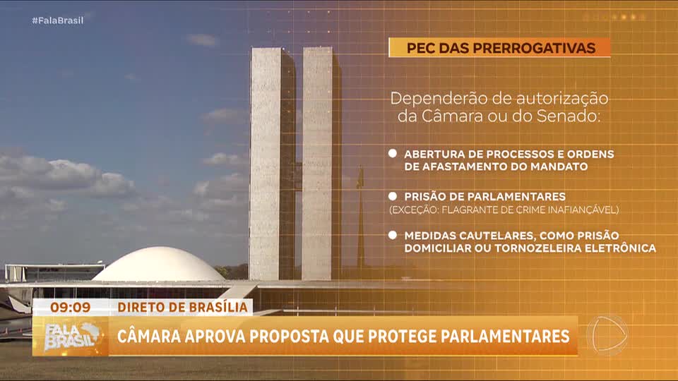 Câmara dos Deputados aprova proposta que protege parlamentares