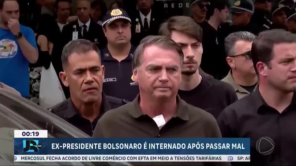 Bolsonaro vai passar a noite no hospital em Brasília após crise de soluço e pressão baixa