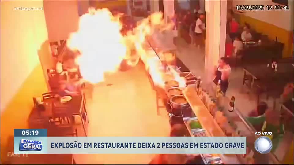 Explosão em restaurante na Bahia deixa dois feridos em estado grave