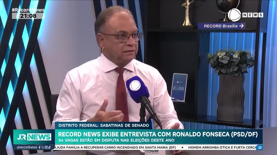 Assista à entrevista com Ronaldo Fonseca (PSD), candidato ao Senado pelo DF