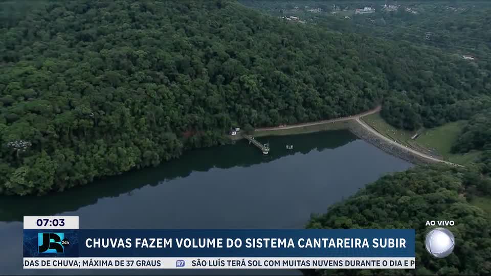 Dias seguidos de chuvas em São Paulo elevam nível do Sistema Cantareira