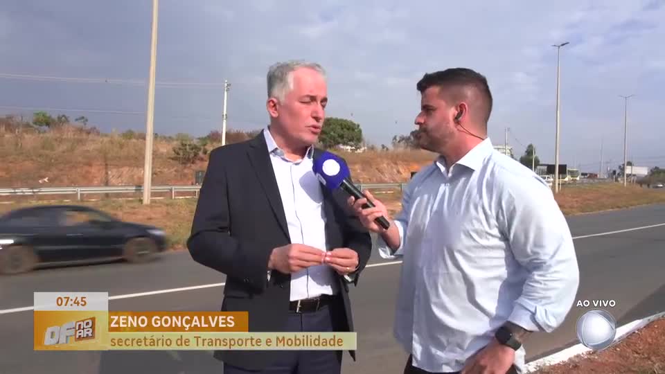Faixa exclusiva para ônibus melhora transporte em São Sebastião (DF)