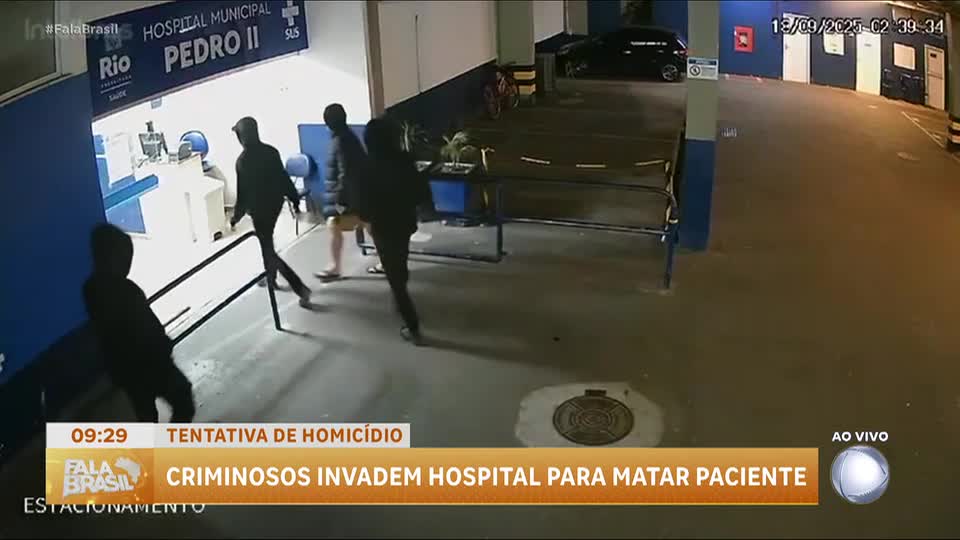 Criminosos invadem hospital no Rio para tentar matar paciente baleado