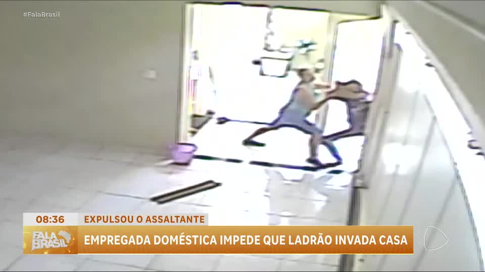 Empregada doméstica enfrenta ladrão e impede assalto a casa no interior paulista