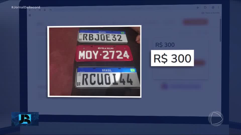 Placas clonadas de carros são vendidas livremente na internet