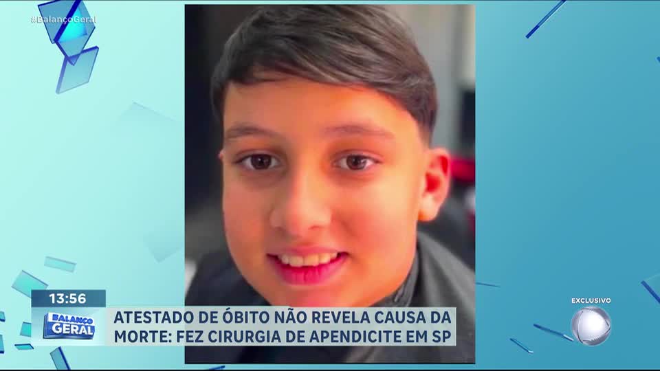 Pais pedem esclarecimentos sobre morte de filho de 11 anos após cirurgia de apendicite em SP