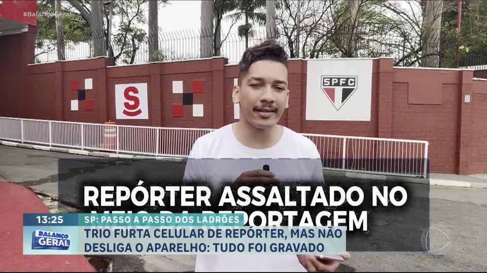 Repórter é furtado enquanto gravava reportagem no CT do São Paulo, na zona oeste da cidade