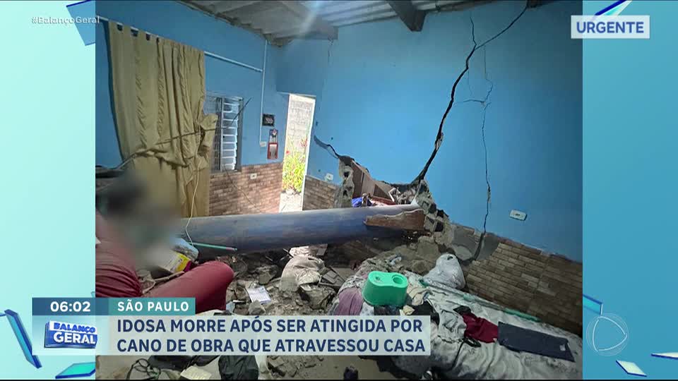 Idosa morre ao ser atingida por cano que se soltou de obra da Sabesp em Mauá (SP)