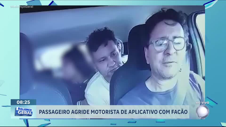 Passageiro agride motorista de aplicativo com facão após discussão por causa do ponto de parada