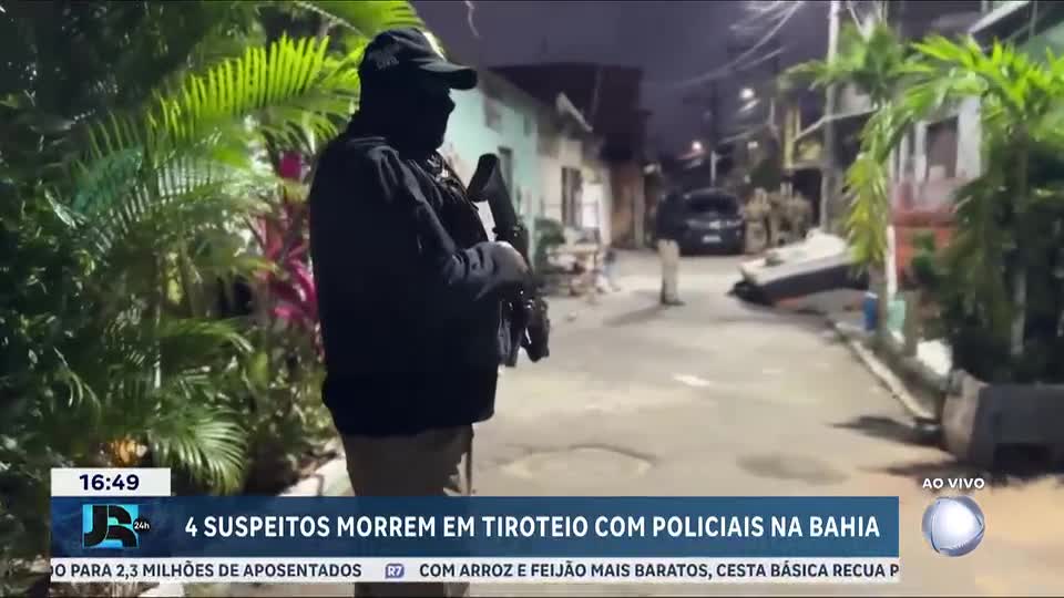 Quatro suspeitos morrem em megaoperação da polícia na Bahia