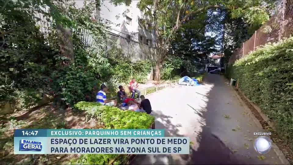 Câmera do Balanço: Parque reformado por moradores vira alvo de usuários de drogas na zona sul de SP