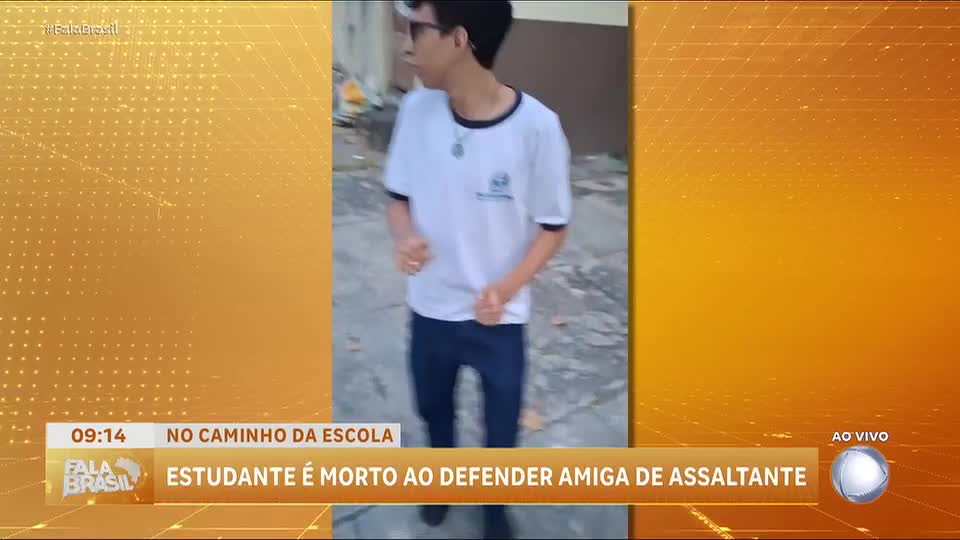 Estudante de 16 anos é morto ao defender amiga em assalto