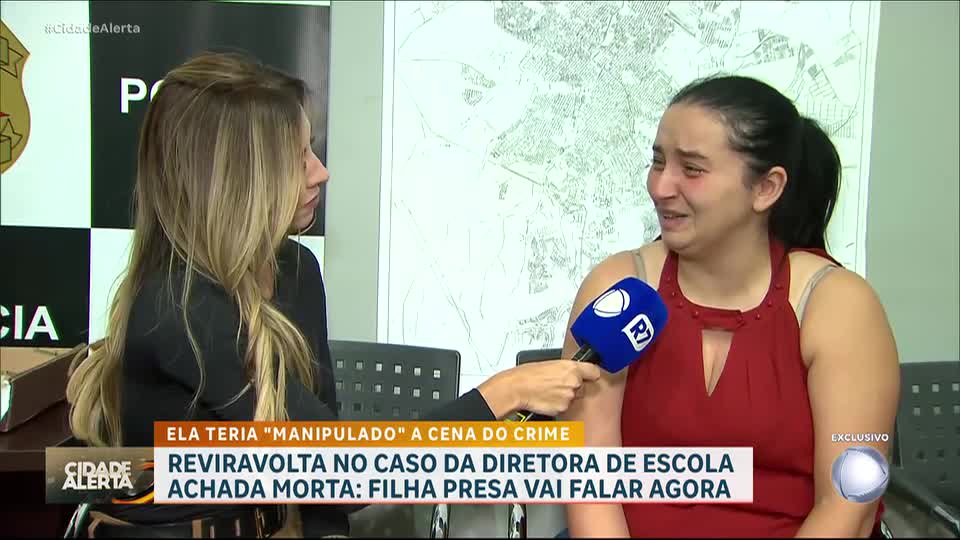 Exclusivo: ‘A gente nunca nem brigou de mão’, diz filha que confessou ter matado diretora de escola