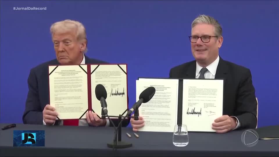 Donald Trump anuncia investimento bilionário em tecnologia no Reino Unido