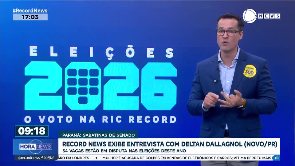 Assista à entrevista com Deltan Dallagnol (Novo), candidato ao Senado pelo Paraná