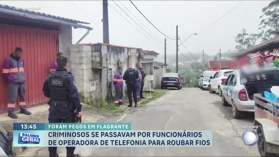 Guarda Civil prende quatro falsos técnicos acusados de furto de cabos em Mogi das Cruzes (SP)