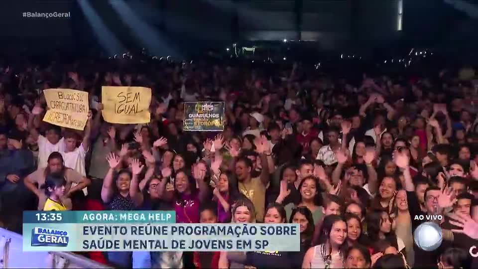 Evento ‘Mega Help’ promove saúde mental e valorização da vida entre os jovens em São Paulo