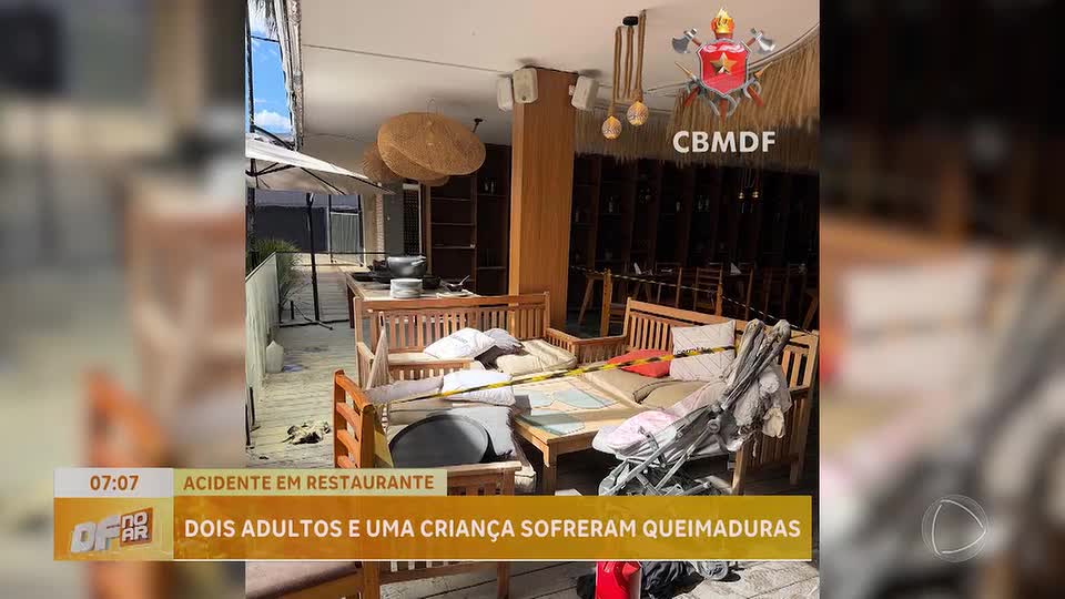 Explosão em restaurante no SIG (DF) deixa três feridos