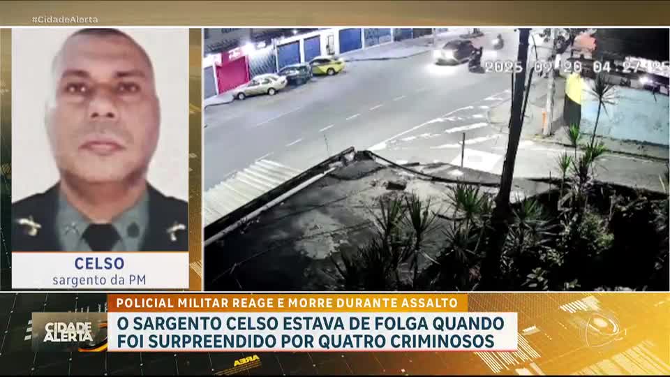 Sargento da PM é morto após reagir a uma tentativa de assalto no RJ