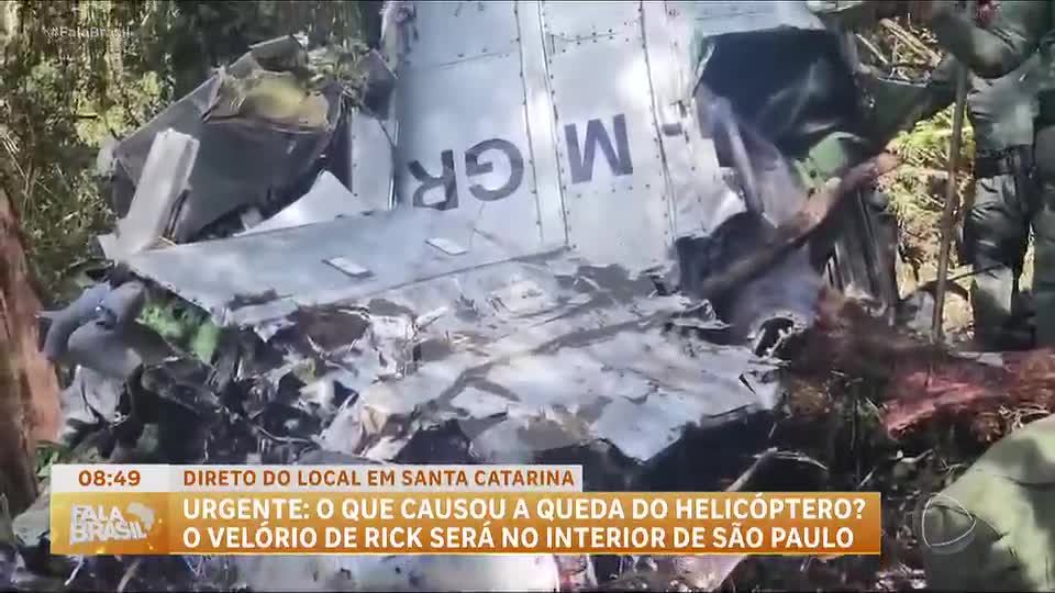 Veja como foi o resgate das cinco vítimas da queda do helicóptero em Urubici (SC)