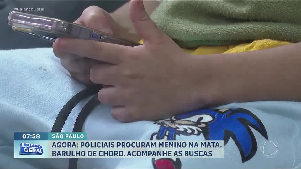 SP: após fugir de casa, menino autista de 6 anos é resgatado em área de mata