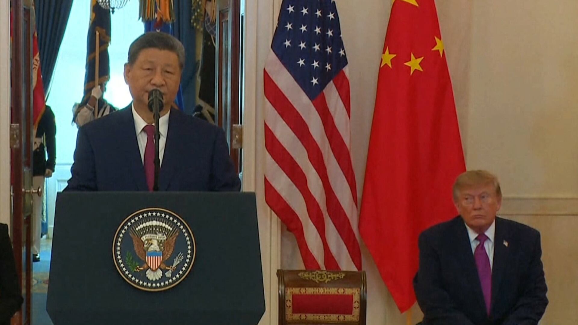 Donald Trump e Xi Jinping se reúnem nos Estados Unidos