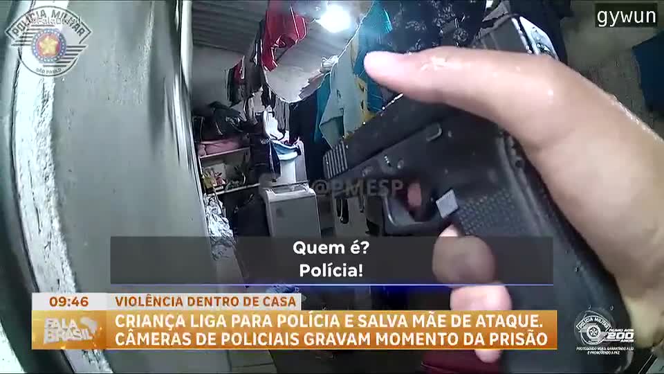 Criança de 8 anos aciona polícia e salva mãe de violência doméstica